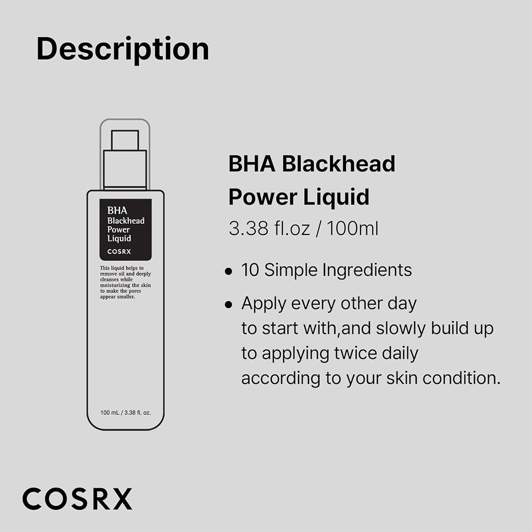 COSRX BHA Blackhead Power Liquid Serum - Targeted Blackhead & Sebum Control - 100ml