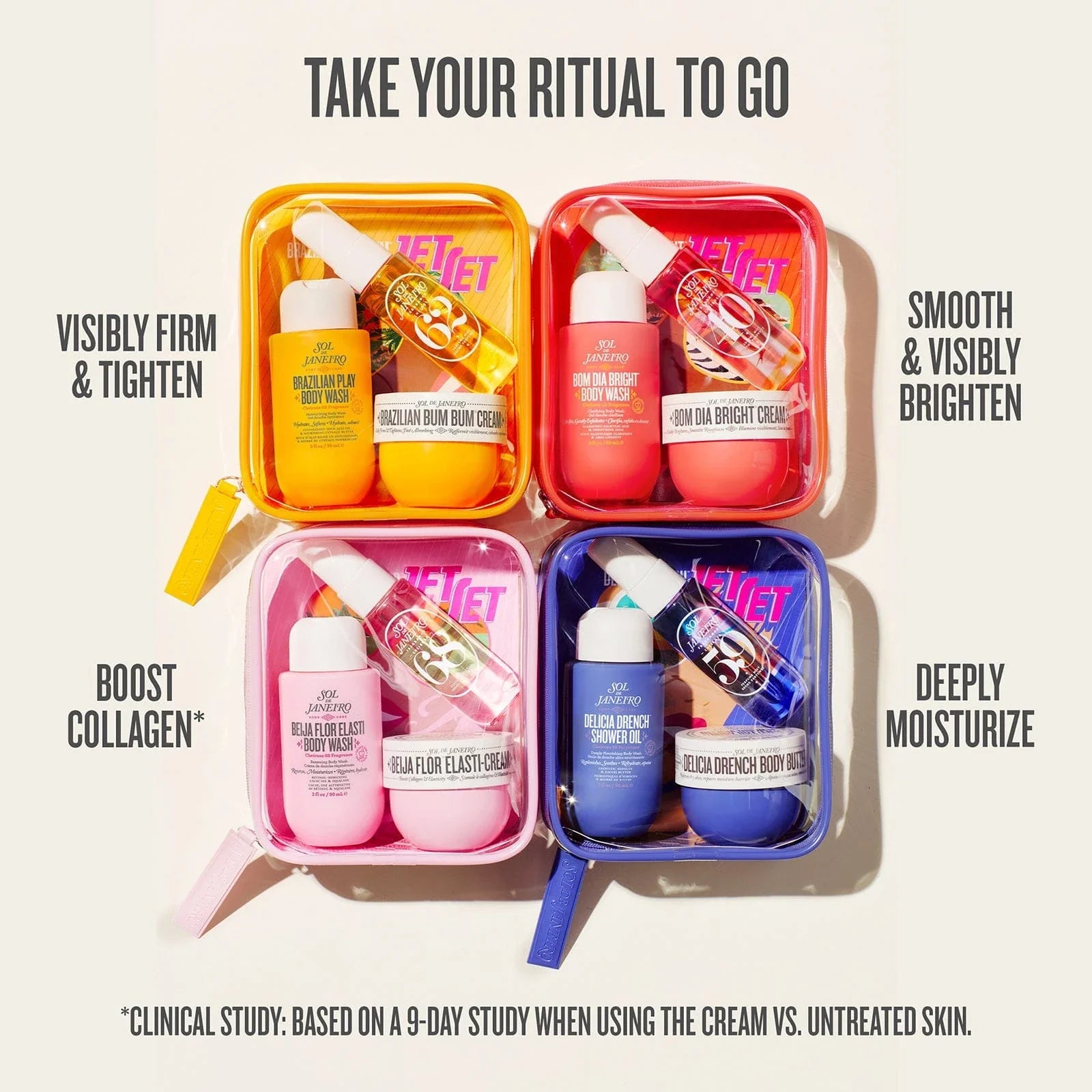 Bom Dia Bright™ Jet Set: Travel-Sized Skincare for Brighter, Smoother Skin