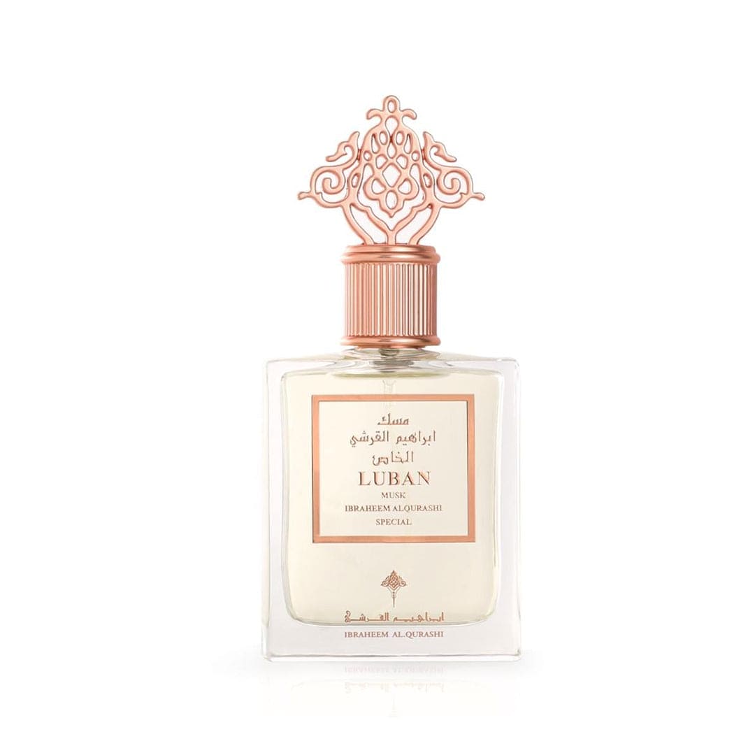 Ibrahim Al-Qurashi Luban Musk - 75ml: Luxurious Aromatic Blend with Frankincense, Cinnamon, Jasmine, Musk, Patchouli, and Vanilla