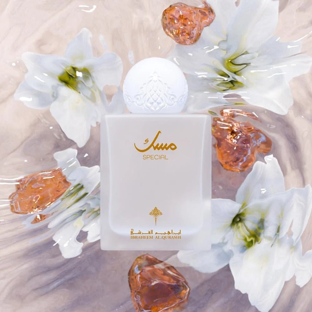 Ibrahim Al-Qurashi Special Musk Perfume - 75ml - Captivating Blend of Musk, Amber & Lily