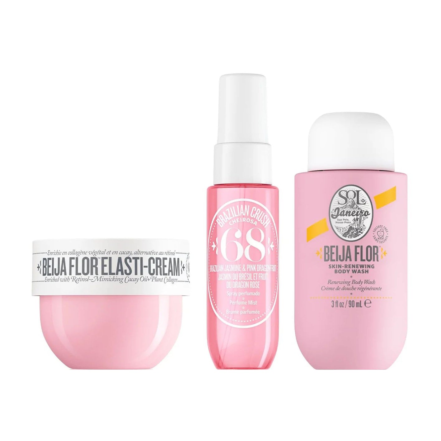 Sol de Janeiro Beija Flor Summer Travel Set - Hydrate, Renew & Fragrance